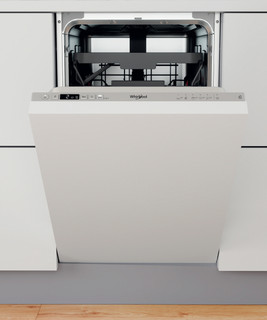 Whirlpool ugradna mašina za pranje sudova: srebrna boja, uska - WSIC 3M27 C