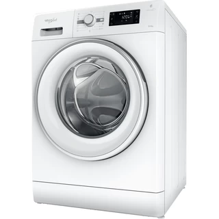 Whirlpool Tvättmaskin med torktumlare Fristående FWDG96148WS EU White Front loader Perspective