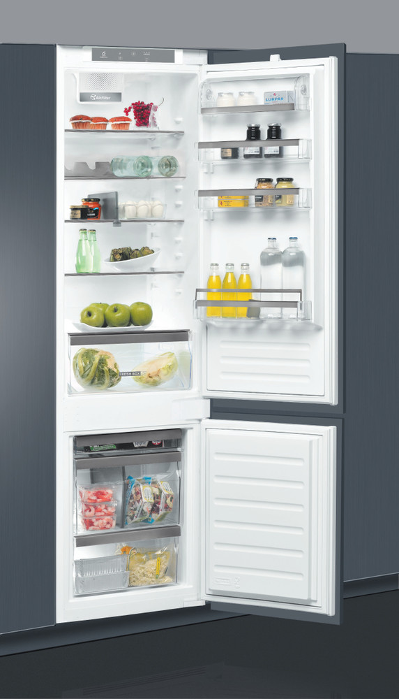 Whirlpool Комбиниран хладилник с камера Вграден ART 98101 Бял 2 врати Perspective open