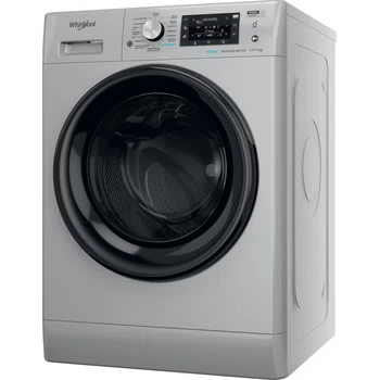 Whirlpool Máquina de lavar e secar roupa Livre Instalação FFWDD 1174269 SBV SPT Prata Carga Frontal Perspective