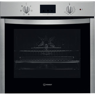 inox color: Indesit built in electric oven