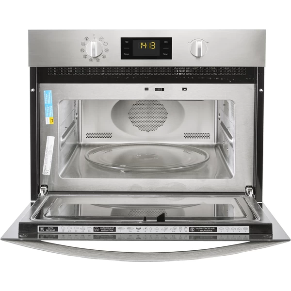 Indesit Four à micro-ondes Encastrable MWI 3445 IX Stainless Steel Électronique 40 Micro-ondes combiné 900 Frontal open