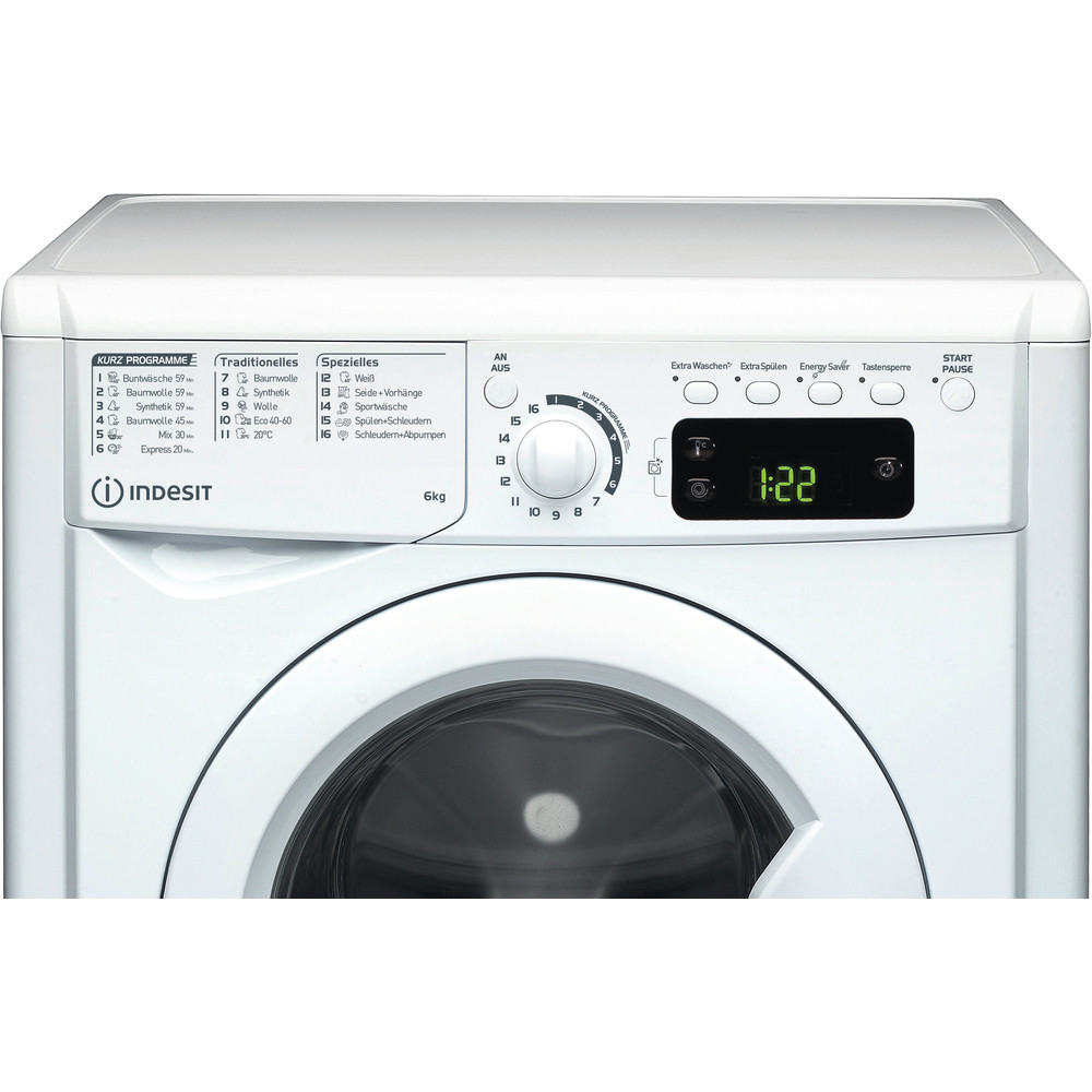 Waschmaschine freistehend Indesit EWSE 61251 W DE N | Indesit AT