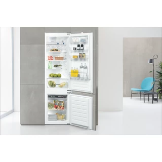 Whirlpool Kombinovaná chladnička s mrazničkou Vestavné ART 96101 Bílá 2 doors Lifestyle frontal open