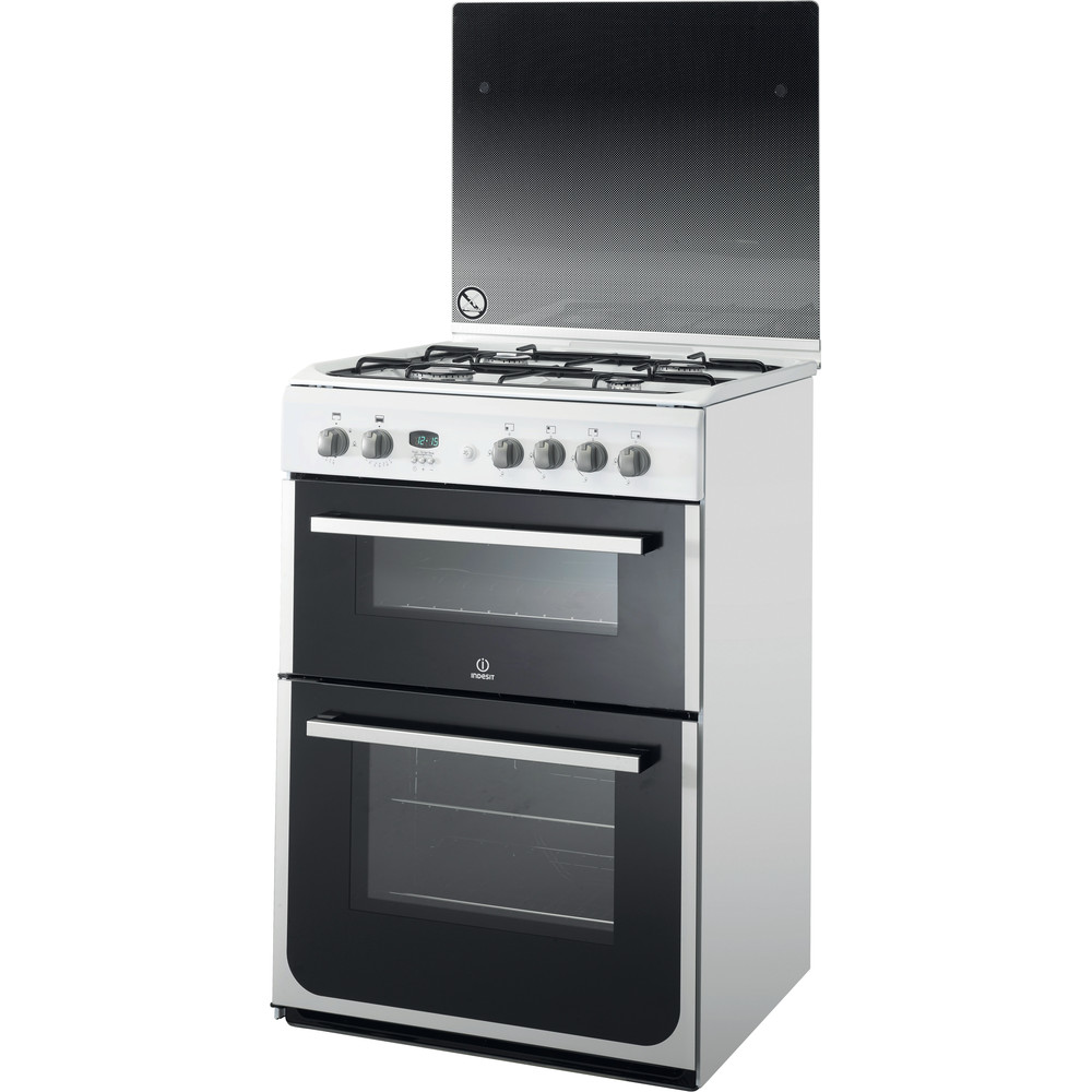 Indesit DD60G2CG(W) Cooker in White DD60G2CG W UK