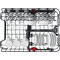 Whirlpool Trauku mazgājamā mašīna Brīvi stāvošs WSFO 3O34 PF Brīvi stāvošs D Perspective