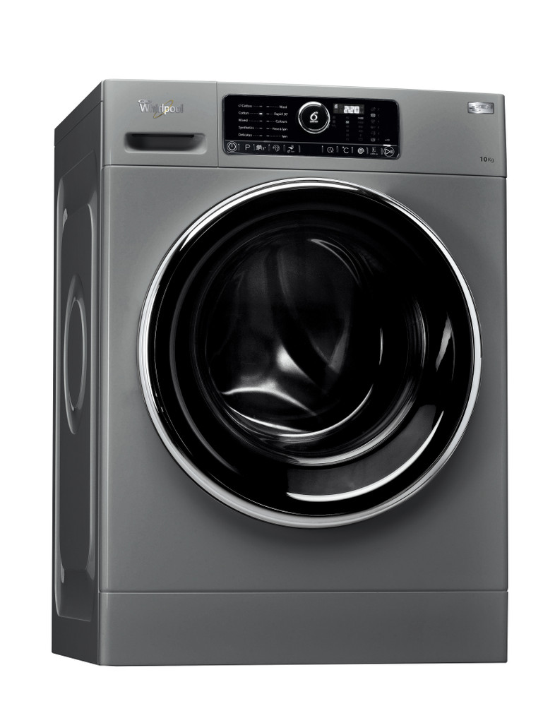 Whirlpool Washing machine مفرد FSCR 10420 Silver محمل أمامي A+++ Perspective