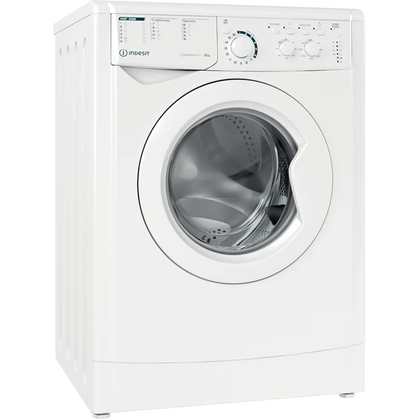 Indesit Wasmachine Vrijstaand EWC 81483 W EU N Wit Voorlader D Perspective
