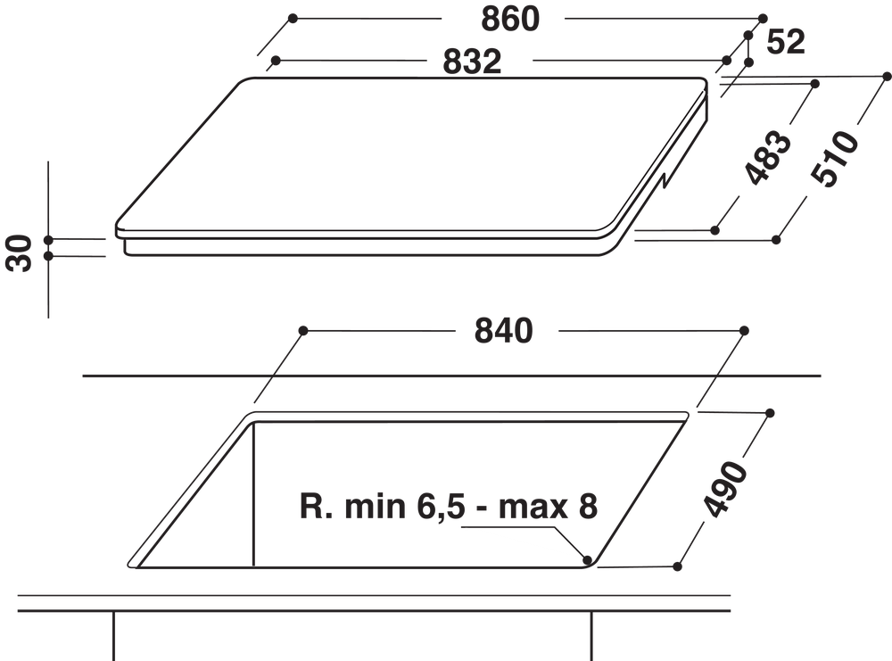 Piano Cottura A Induzione Hotpoint KIF 952 BXLD B | Hotpoint IT