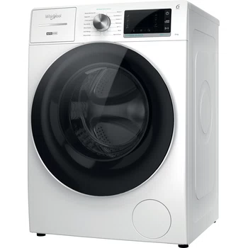 Whirlpool Washing machine Freestanding W8 W946WR UK White Front loader A Perspective
