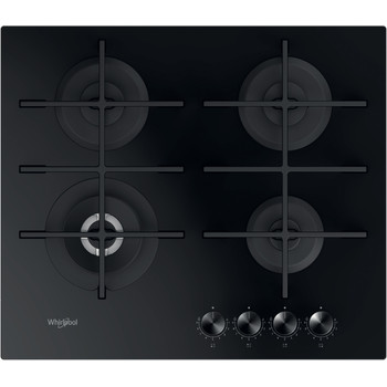 Whirlpool Piano cottura GOWL 628/NB Nero GAS Frontal