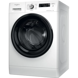 Whirlpool Maşină de spălat rufe Independent FFS 7238 B EE Alb Încărcare frontală D Perspective