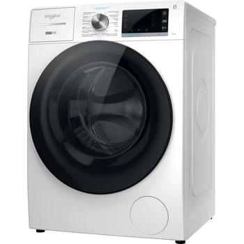 Whirlpool Wasmachine Vrijstaand W8 W946WB BE Wit Voorlader A Perspective