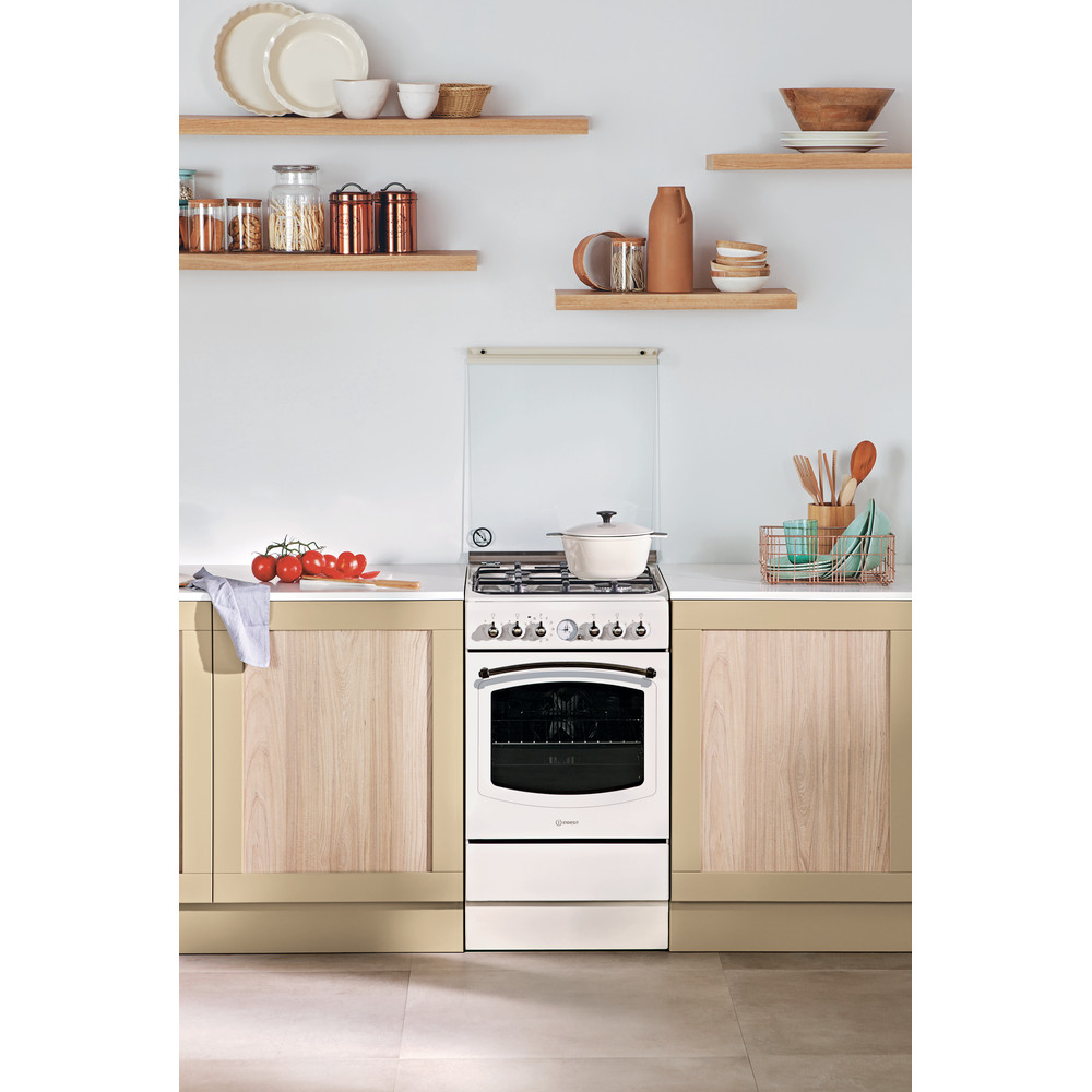 Cucina a gas a libera installazione Indesit: 50 cm