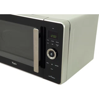 Whirlpool Microwave Freestanding JQ 280 SL Silver Electronic 30 MW-Combi 1000 Perspective