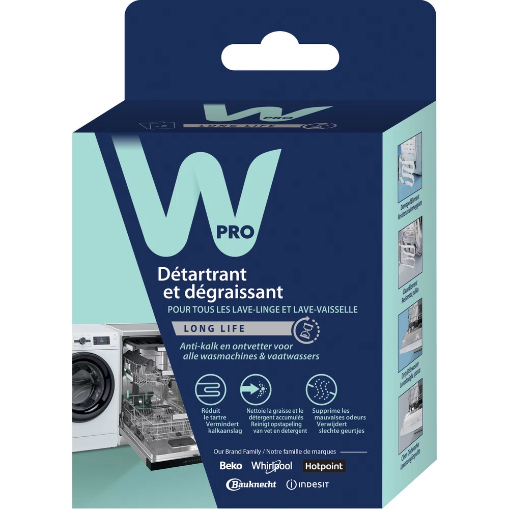 Wpro Kit d'entretien - Détartrant & dégraissant pour appareils