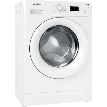 Whirlpool Maşină de spălat rufe Independent FWSL 61051 W EE N Alb Încărcare frontală F Perspective