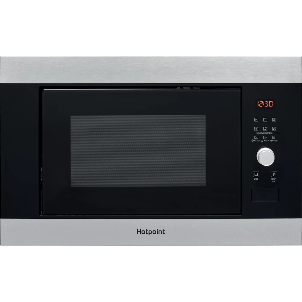 Hotpoint Microwave Built-in MF25G IX H Inox Electronic 25 MW+Grill function 900 Frontal