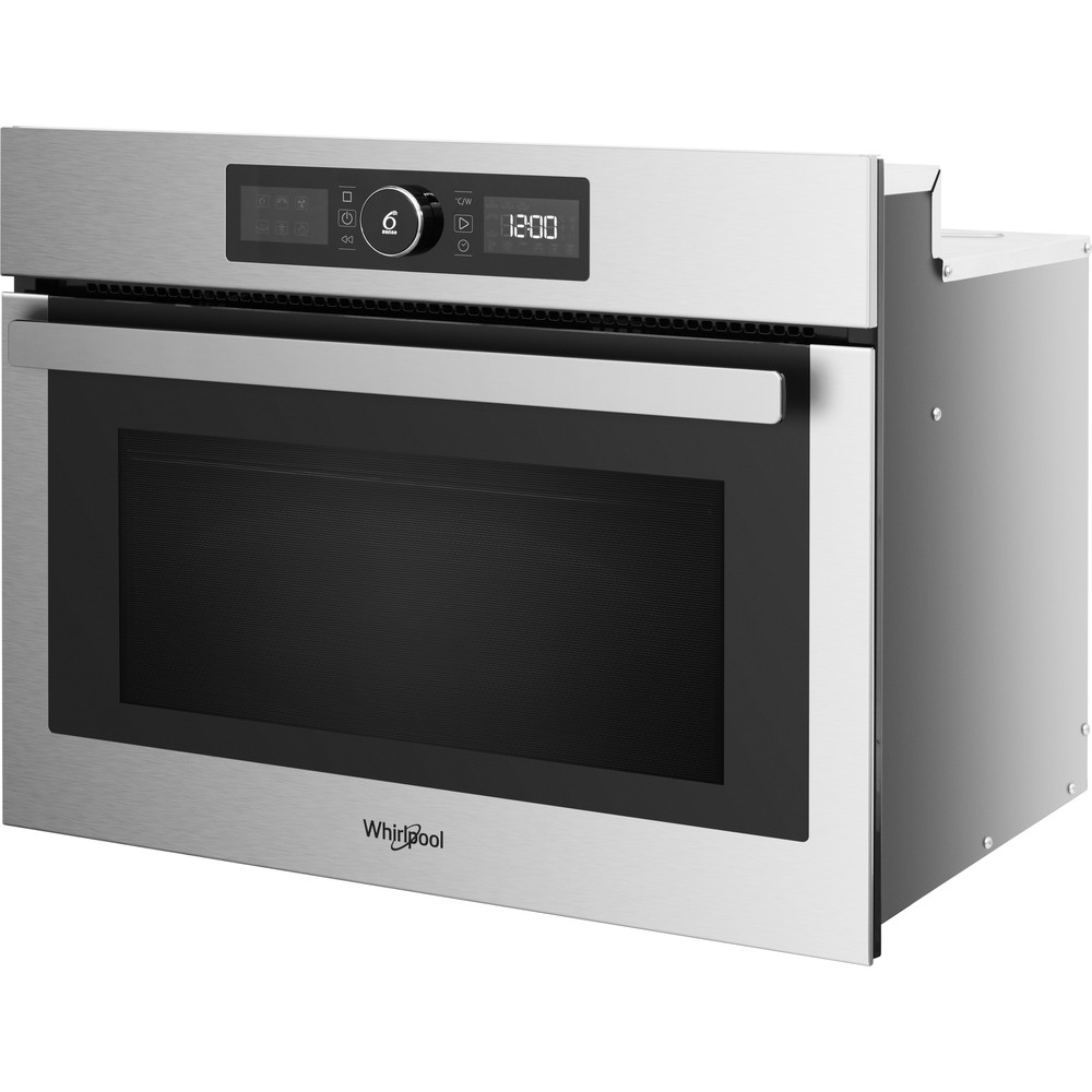 Whirlpool built in microwave oven: in Stainless Steel - AMW 9615/IX UK Whirlpool Built In Microwave Stainless Steel