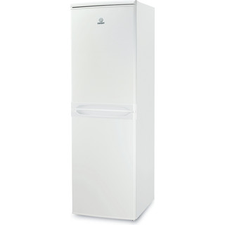 Indesit Combinación de frigorífico / congelador Libre instalación CAA 55 1 Blanco 2 doors Perspective