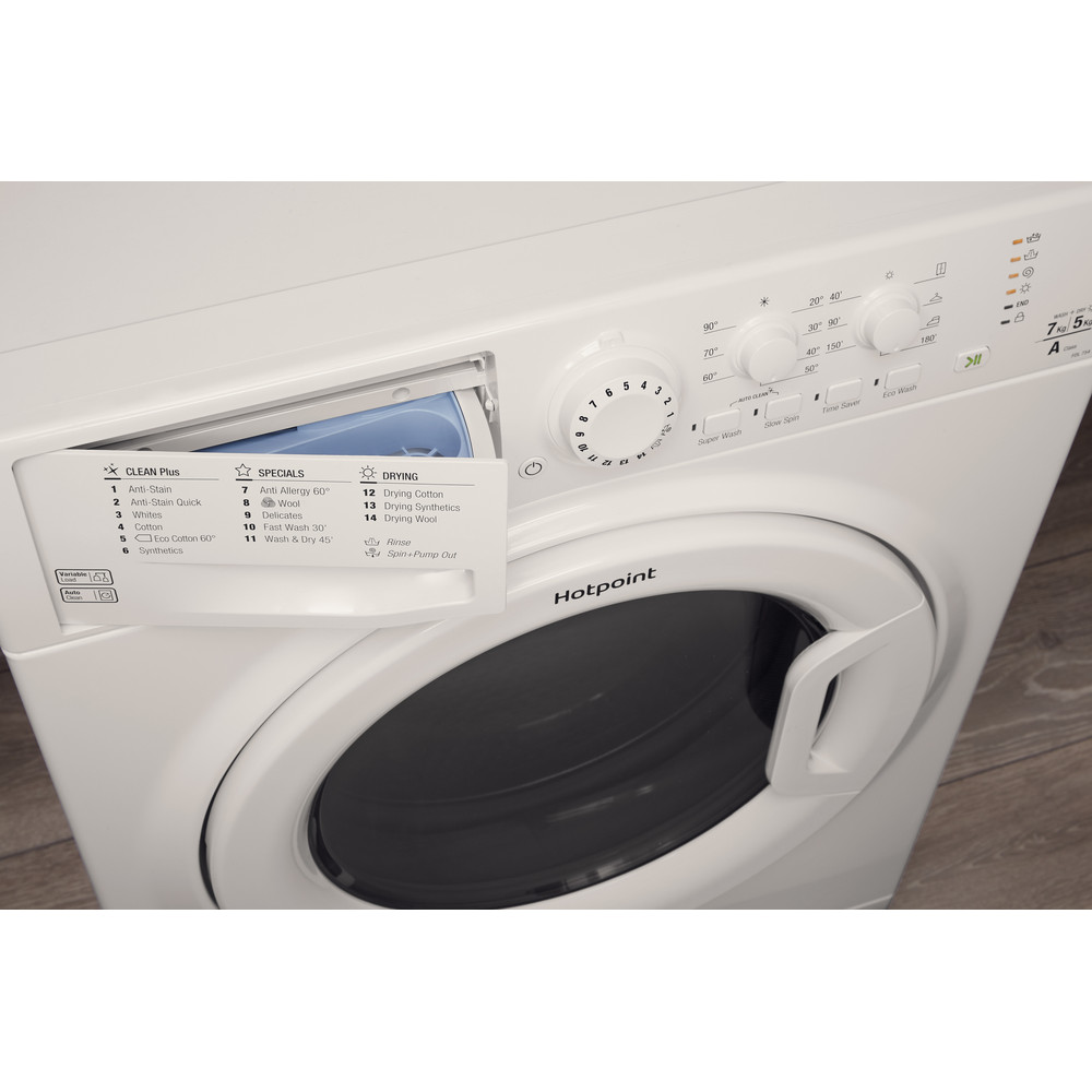 Hotpoint freestanding washer dryer 7kg Hotpoint