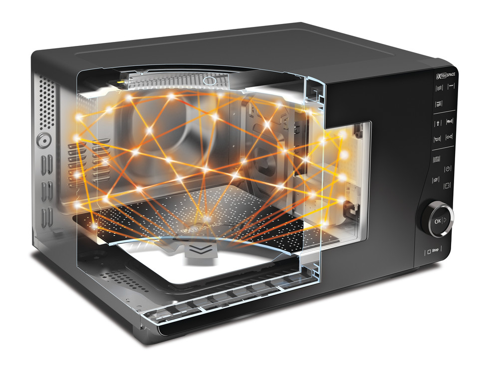 Whirlpool Deutschland - Willkommen in der Welt von Whirlpool - Whirlpool  Stand-Mikrowellen: Farbe Silber. - MWP 303 SB