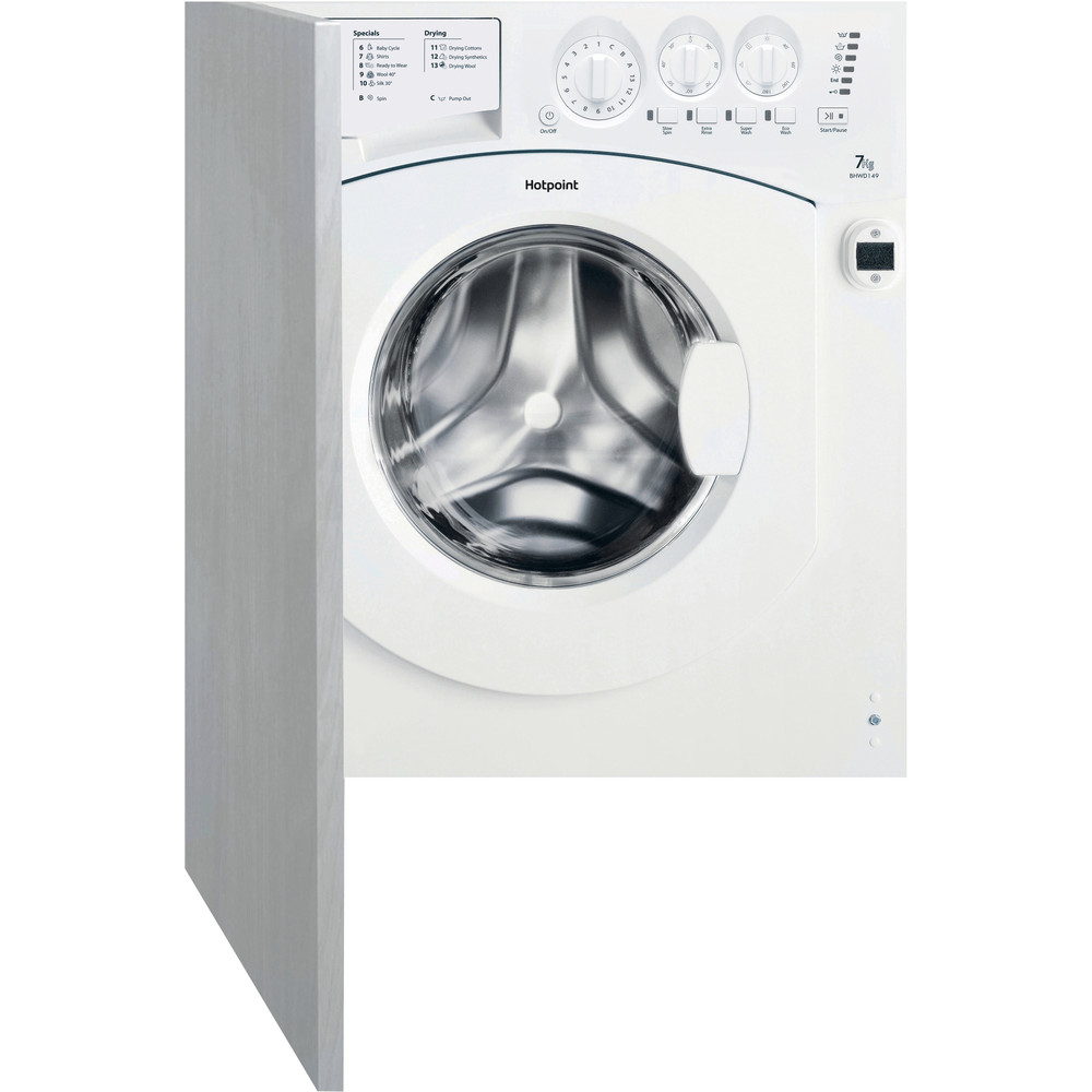 Hotpoint Integrated Washer Dryer 7kg Bhwd 149 Uk 1 Hotpoint