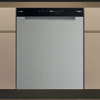 Whirlpool-opvaskemaskine: inox-farve, fuld størrelse - W7U HP33 X