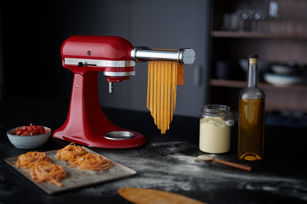 taglia spaghetti tagliafettuccine inclusi rullo per sfoglia Vogvigo 3 Pz Attacchi per impastatrice e rullo per pasta per robot da cucina KitchenAid 