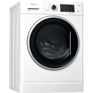 Whirlpool Máquina de lavar e secar roupa Livre Instalação WWDP 10716 Branco Carga Frontal Perspective