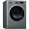 Whirlpool Washer dryer مفرد WWDC 10714 S Silver محمل أمامي Perspective