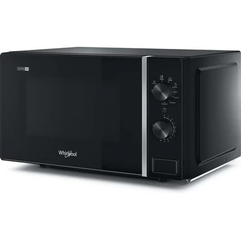 Whirlpool Four micro-ondes Pose-libre MWP 103 B Noir Mécanique 20 Micro-ondes + gril 700 Perspective