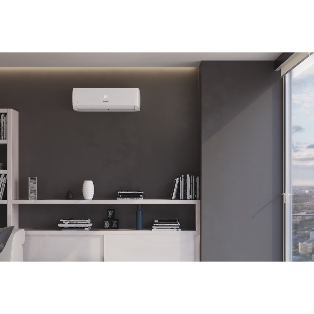 Whirlpool klima uređaj SPICR 312W A++ Inverter bijeli Lifestyle prednji