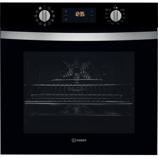 Indesit inbyggnadsugn: färg svart, självrengörande - IFW 4844 H BL