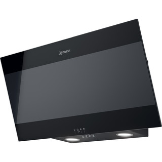 Indesit Odsavač par Vestavné IHVP 83F LM K Černá Wall-mounted Mechanické Perspective
