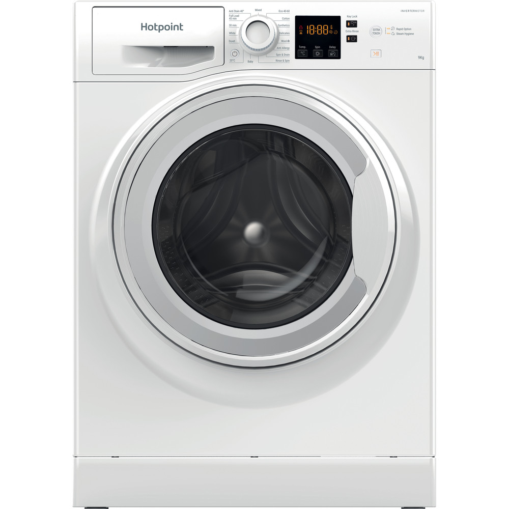 Freestanding Washing Machine Hotpoint NSWR 943C WK UK N ...