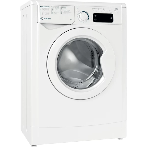 Indesit Waschmaschine Freistehend EWSE 61251 W DE N Weiß Frontlader F Perspective
