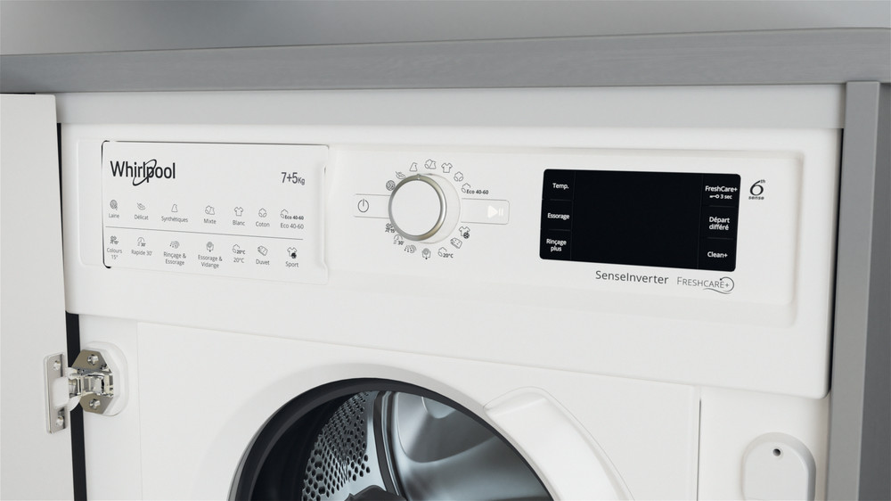 Masina De Spalat Rufe Cu Uscator Incorporabila Whirlpool BI WDWG 751482 ...