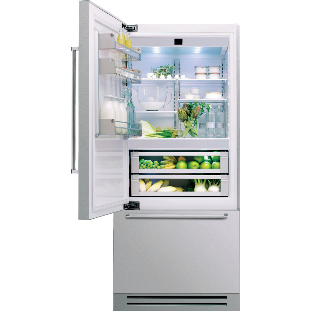 Kitchenaid Combinación de frigorífico / congelador Integrable KCZCX 20901L 1 Acero inoxidable 2 doors Frontal open