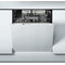 Whirlpool integrerad diskmaskin: färg silver, 60 cm - ADG 7000