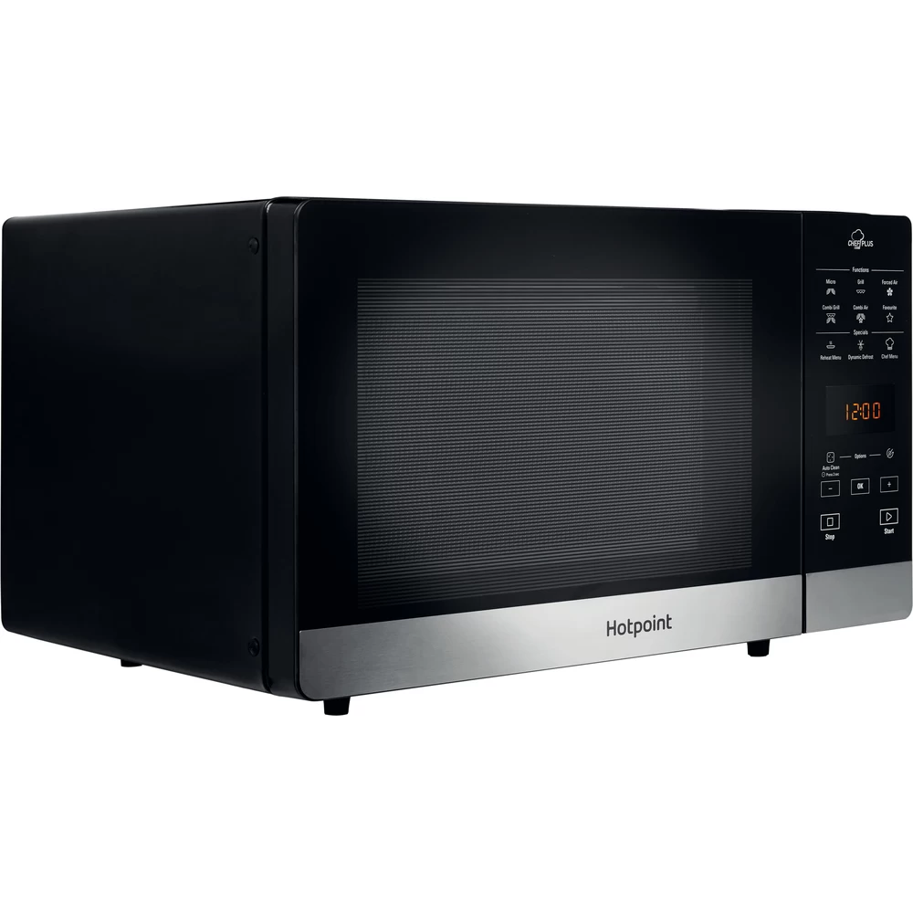 Hotpoint Microwave Free-standing MWH 2734 B Black Electronic 25 MW-Combi 800 Perspective