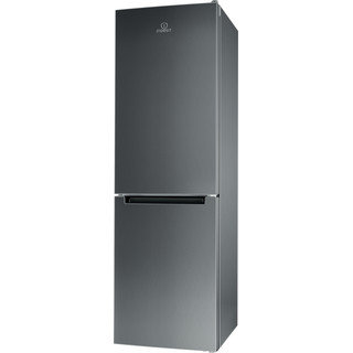Indesit Jääkaappipakastin Vapaasti sijoitettava XIT8 T2E X Optinen Inox-harmaa 2 doors Perspective