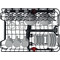Whirlpool Dishwasher Vgradni WSIP 4O23 PFE Povsem vgrajen E Frontal