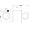 Whirlpool Перална машина Свободностоящи FFB 8458 BV EE Бял Предно зареждане B Perspective