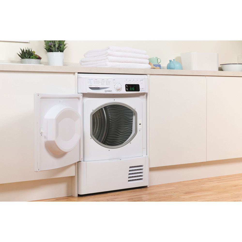 Indesit EcoTime IDCE 8450 B H Tumble Dryer in White IDCE 8450 B H UK