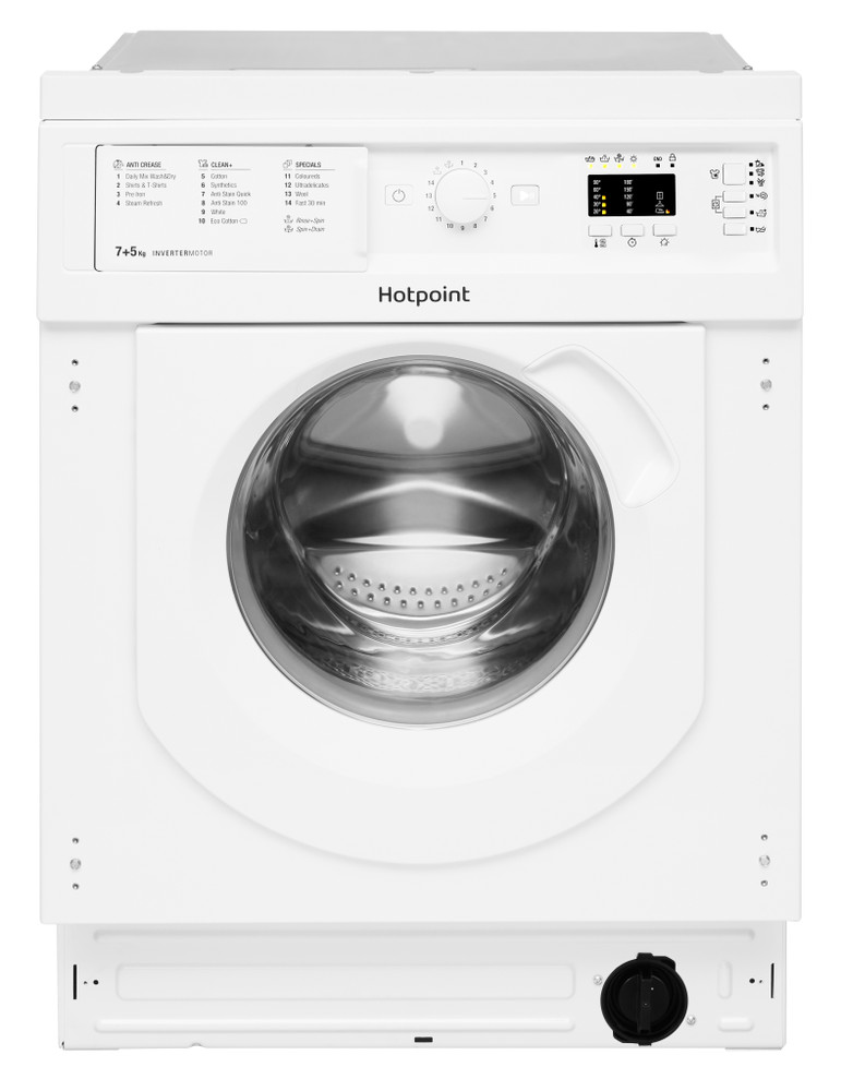 hotpoint bhwd129 integrated washing machine