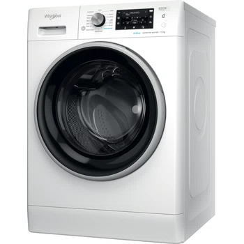 Whirlpool Washing machine Freestanding FFD 11469 BSV UK White Front loader A Perspective