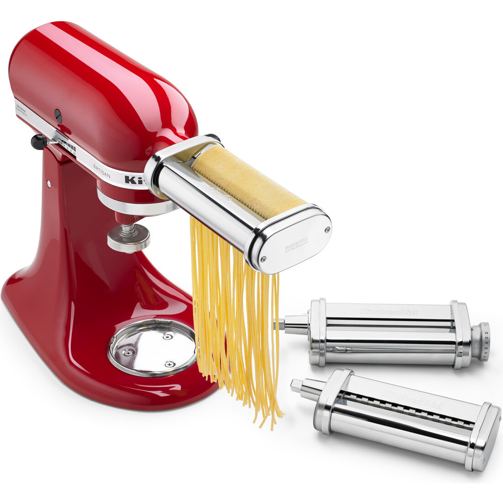 Kolmiosainen pastamankeli- ja leikkurisarja 5KSMPRA | Virallinen  KitchenAid-sivusto