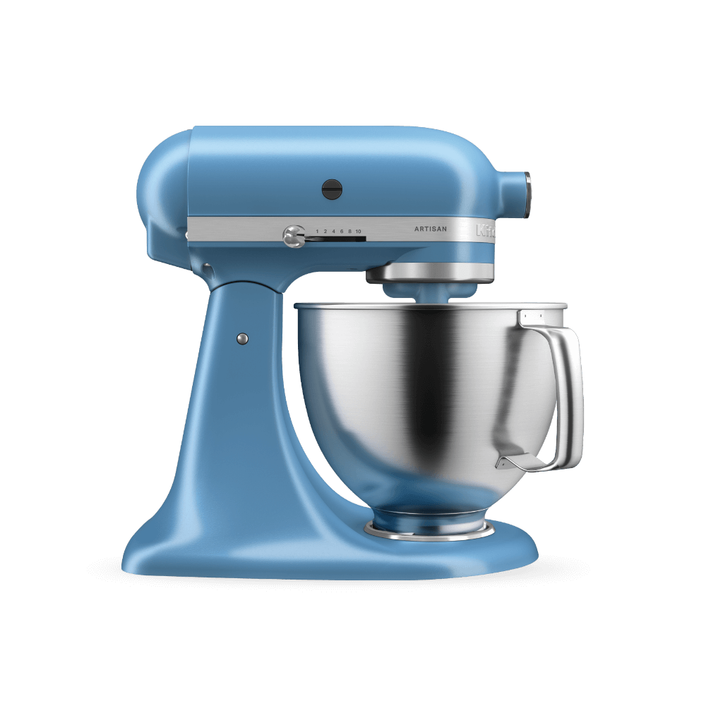 Blue cake outlet mixer