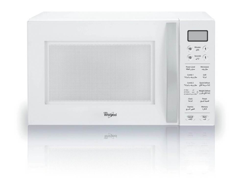Whirlpool Microwave Free-standing MWO 611/1 WH White Electronic 30 MW+Grill function 900 Frontal